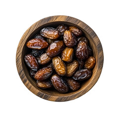 Tasty sweet dried dates isolated on transparent background