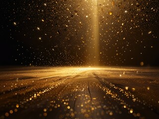 Mystical Golden Light Portal - Fantasy Glowing Divine Entrance