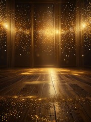 Mystical Golden Light Portal - Fantasy Glowing Divine Entrance