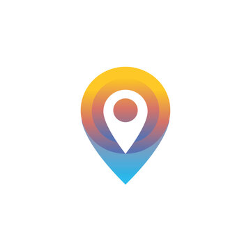 Location Pin icon logo vector Free Download