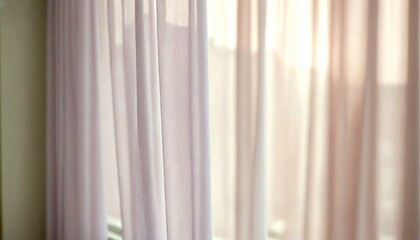 Obraz premium Serene Soft Light Filtering Through Curtains