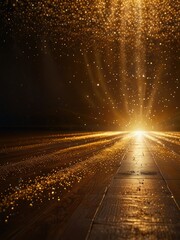 Mystical Golden Light Portal - Fantasy Glowing Divine Entrance