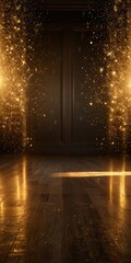 Mystical Golden Light Portal - Fantasy Glowing Divine Entrance