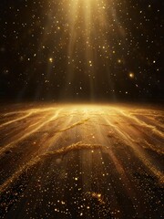 Mystical Golden Light Portal - Fantasy Glowing Divine Entrance