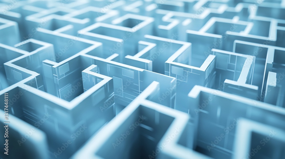 Poster Highdetail rendering of corporate compliance showcasing structured layer interconnected pathways symbolizing adherence