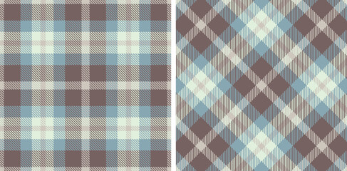 Deep Silver Seamless Tartan with Metallic Reddish Grey accents Fabric Design