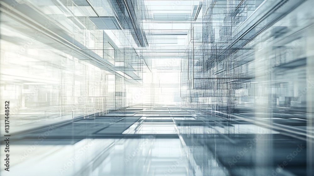 Leinwandbilder Highdetail rendering of corporate compliance showcasing structured layer interconnected pathways symbolizing adherence