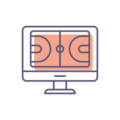 online sport Vector icon