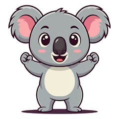 Fototapeta premium Cute Koala Cartoon