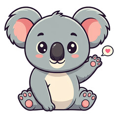 Fototapeta premium Cute Koala Cartoon