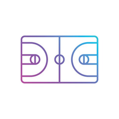 basketball Court Vector icon