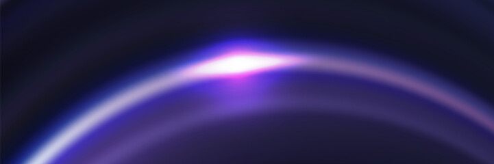 Lines in the shape of a comet against a dark background. Illustration of high speed concept. Motion light effect for banners