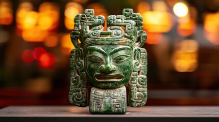 Obraz premium Jade Mask, Display, Shop, Bokeh