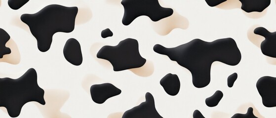 Black and White Cow Skin Texture. Cow Skin Texture. Close-Up of Cow Skin. Cowhide Texture. Pattern of Cow Skin. Detailed Cow Skin Texture. Black and White Cowhide. Natural Cow Skin Surface.	