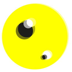 circle, yellow circle
