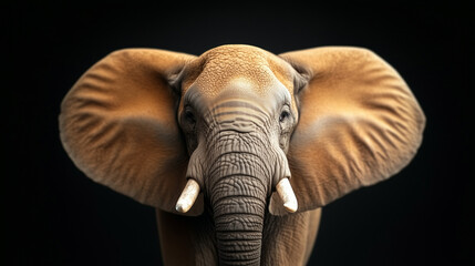 Fototapeta premium Close-up Portrait of an Elephant
