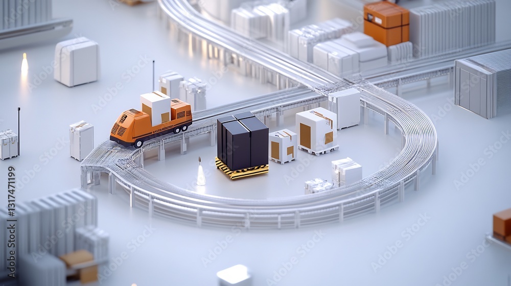 Poster Highresolution visualization of return policy emphasizing customerfriendly processes reverse logistics