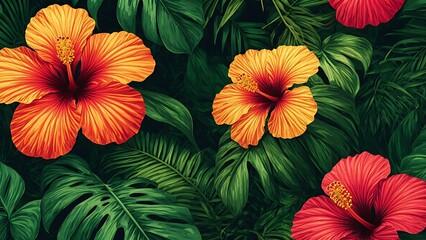 Tropical Paradise Floral Explosion