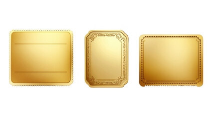 Elegant Gold Frames for Invitations, Certificates and Formal Design