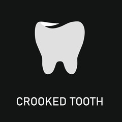 CROOKED TOOTH day logo and vector