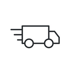 Fototapeta premium Icone illustration vectoriel livraison, envoi rapide, colis