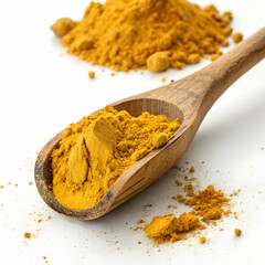 fresh orange cake against white background