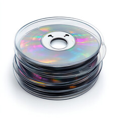 Black PLA Filament 175mm  3D Printer Filament on white background