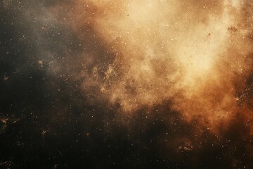 Cosmic dust scattered across black surface. Neural network AI generated