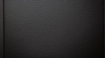 Smooth Black Leather Texture with Fine Details Ideal for Background Applications