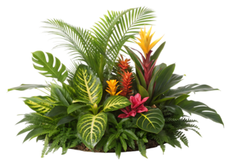 Tropical plants and flowers