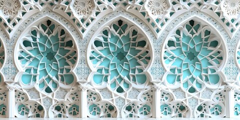 detail of the mosque in cordoba spain