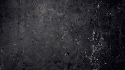 Fototapeta premium Dark gray concrete wall background texture showing scratches, cracks and stains, creating a grunge and industrial aesthetic perfect for design projects, backdrop copy space