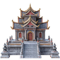 Naklejka premium temple isolated on transparent background