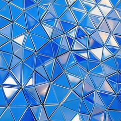 Blue triangular pattern