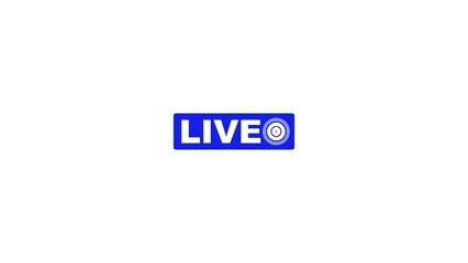 Live and live streaming icon illustration.