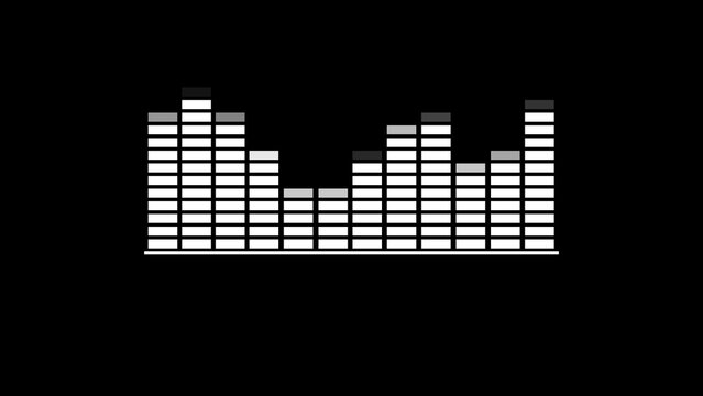 Abstract sound wave graphic illustration.