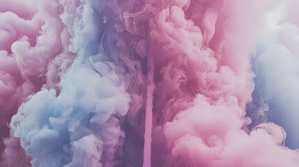 Fototapeta premium Pink and blue ink swirling in water, abstract background, design element, for creative projects