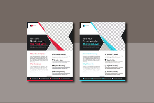 Modern Corporate Business Flyer Template Design