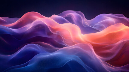 Obraz premium Abstract Color Wave: A vibrant and dynamic abstract image showcasing flowing, undulating waves of color, creating a sense of movement and visual interest, perfect for artistic and design projects.