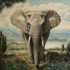 an elephant