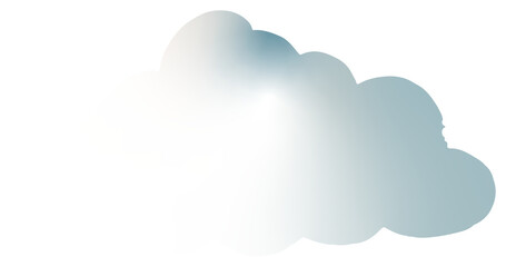 Soft cloud with gradient.