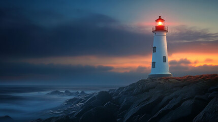 Lighthouse vector beacon