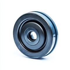 Caster wheel isolated on white background product photography industrial view