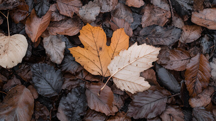 Autumn leaves carpet