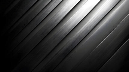 Obraz premium Monochromatic Metal Texture: A close-up view of angled metal, showing textures and shadow, offers a sleek, modern aesthetic, perfect for backgrounds or design elements. 