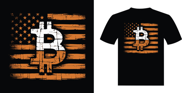 bitcoine t shart design, typography t shart design. Generated with AI