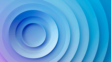 Abstract Blue Gradient Circular Shapes Background