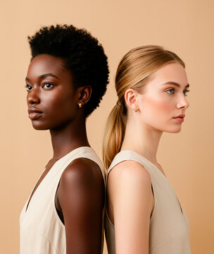 Natural Beauty & Diversity &ndash; Fashion Editorial Portraits (AI-Generated)