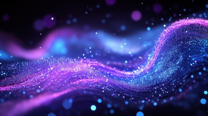 Abstract cosmic wave, nebula background, digital art, website design