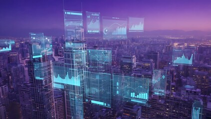 AIpowered environmental sensors monitoring pollution in realtime Sensors in a futuristic city providing live updates on air and water quality